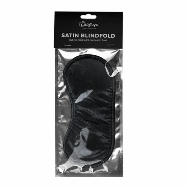 Rocks-Off Sort Satinmaske - satin øjenmaske, sort