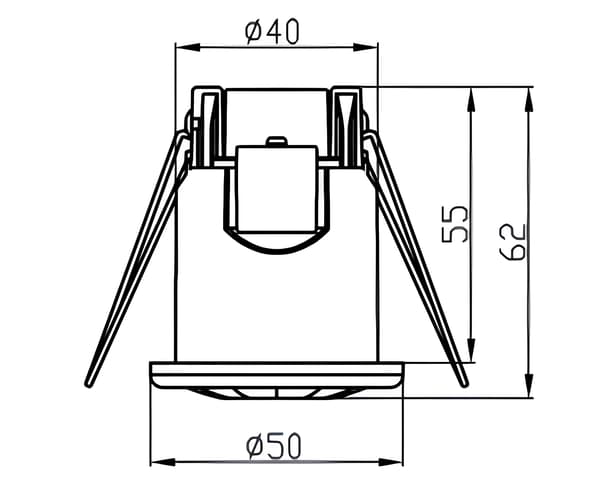 PIR-rörelsesensor Skymningssensor 800W Infraröd Infälld Montering