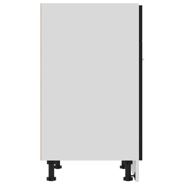 vidaXL skab med skuffe sort 60x46x81,5 cm spånplade