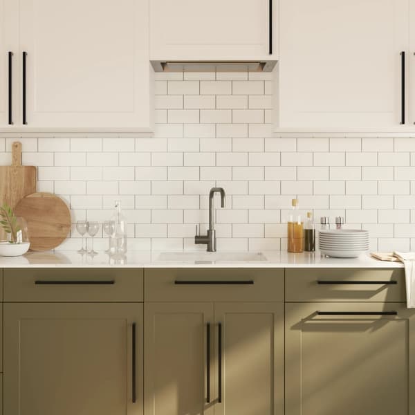 vidaXL skabsgreb 10 stk. sort 320 mm rustfrit stål