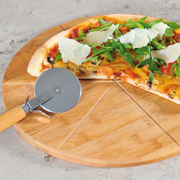 Pizzabräda med kniv 32 cm