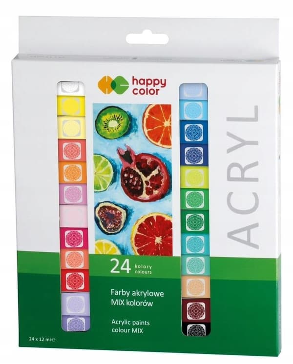 AKRYLFÄRGSET 24 FÄRGER + 12ML 9317