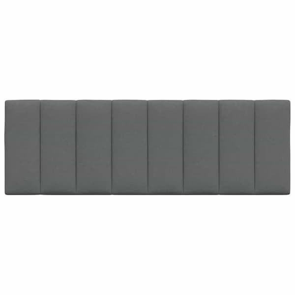vidaXL hovedgærdehynde, mørkegrå, 140 cm, stof