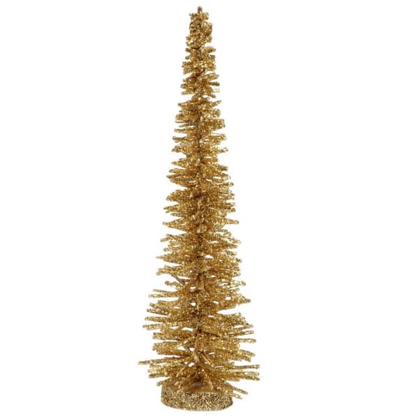 JULETRÆSFIGUR GULD GLITTER 30 CM