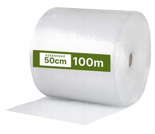 BUBBELPLAST, bredd 50 cm, SKYDDANDE, LÅNG, rulle 100 m