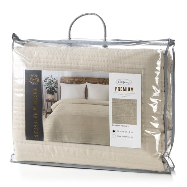 TARA sengetæppe 170x210 cm beige