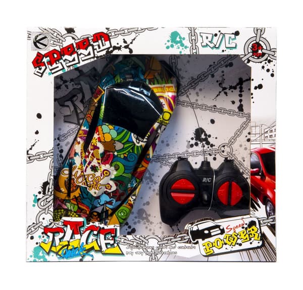 Fjärrstyrd graffiti sportbil