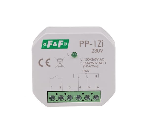Elektromagnetiskt relä, 1Z 16A, infälld montering, U=100-265V AC, st