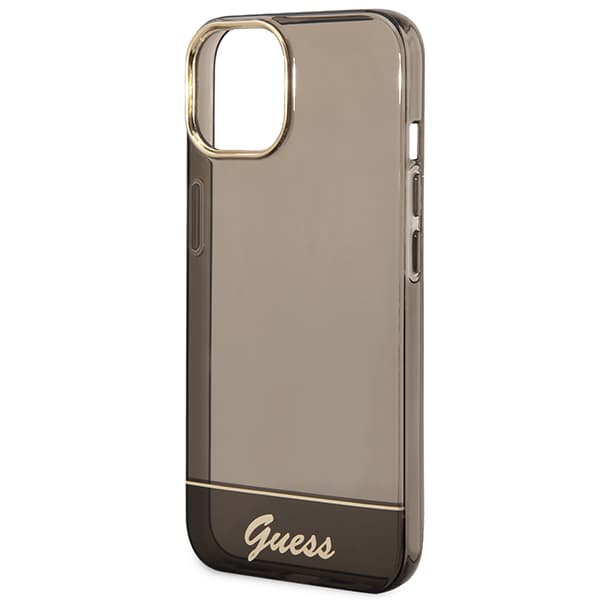 Guess Translucent Fodral till iPhone 14 Plus, Svart