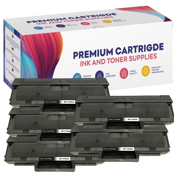 5 tonere til HP GP-H106A MED CHIP x5 GP TONER
