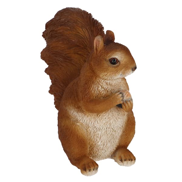 Ekorrfigur och nöt, höjd 19,3 cm