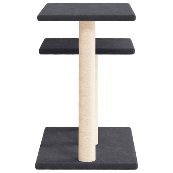vidaXL kradsetræ til katte med platforme mørkegrå 62,5 cm