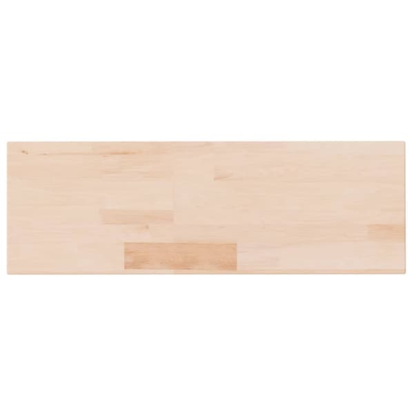 vidaXL hylde, 60x20x2,5 cm, ubehandlet massivt egetræ