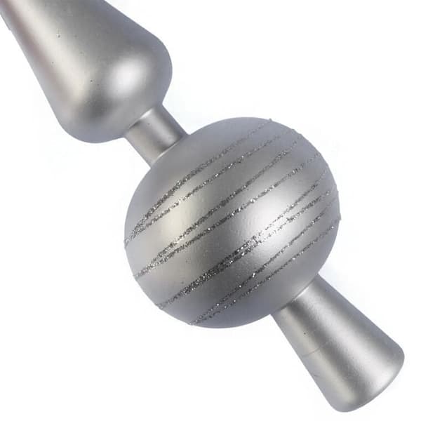JULGRANSTOPPA I PLAST 30 CM SILVER