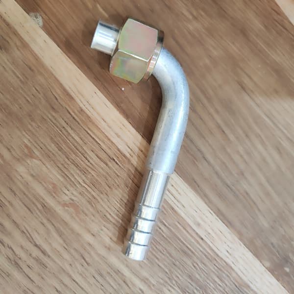 Stik til klimaanlægsslanger, ANGLE 90, G8 aluminium