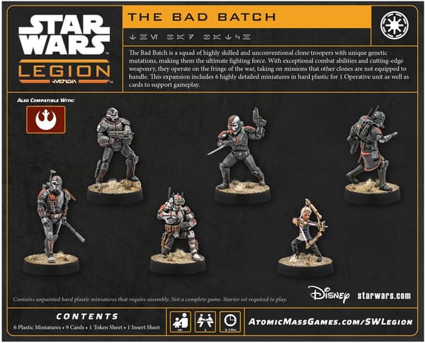 Star Wars Legion 2.0: Bad Batch brætspilsudvidelse (engelsk version)