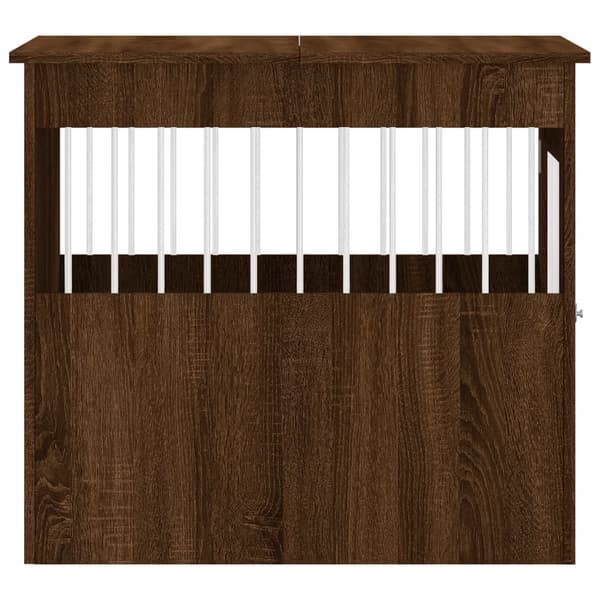 vidaXL hundebur brunt egetræ 64,5x80x71 cm