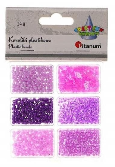 Plastikperler 6 størrelser 32g