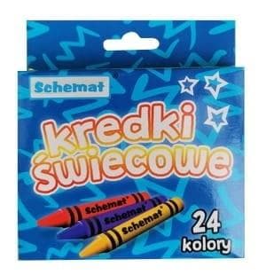 Voksfarveblyanter 24 farver