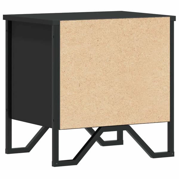 vidaXL sengeborde, sorte, 2 stk., 40x30x40 cm
