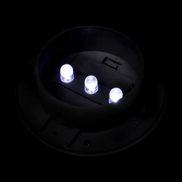 vidaXL solcelledrevne LED-hegnslamper, 12 stk., sorte