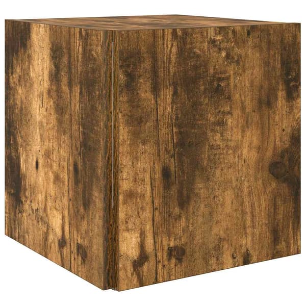 vidaXL sidebord røget eg 33x33x34,5 cm