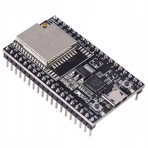 ESP-WROOM-32U DevKitC - ESP32-modul med WiFi + Bluetooth | 32 GPIO'er | Micro USB | U.FL-stik til antenne | 4MB Flash | Arduino IDE | IoT | NodeMCU