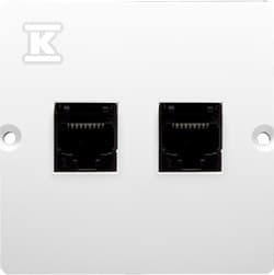 GN.komp.RJ45 dubbel 5KAT.vit BMF52.02/1