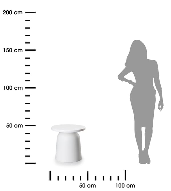 Minimalistiskt bord OTTO1 vit