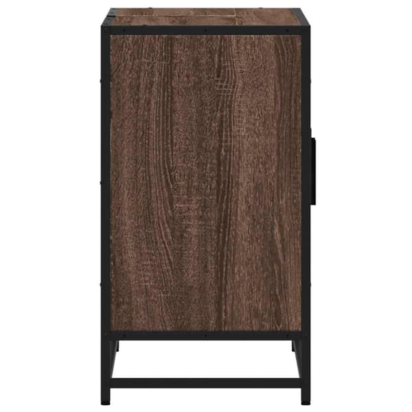 vidaXL håndvaskskab brun eg 90x33x60 cm