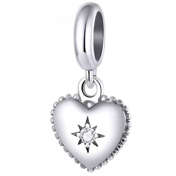 Hjärtberlocker silver 925 silverpärlhänge berlocker pr 925