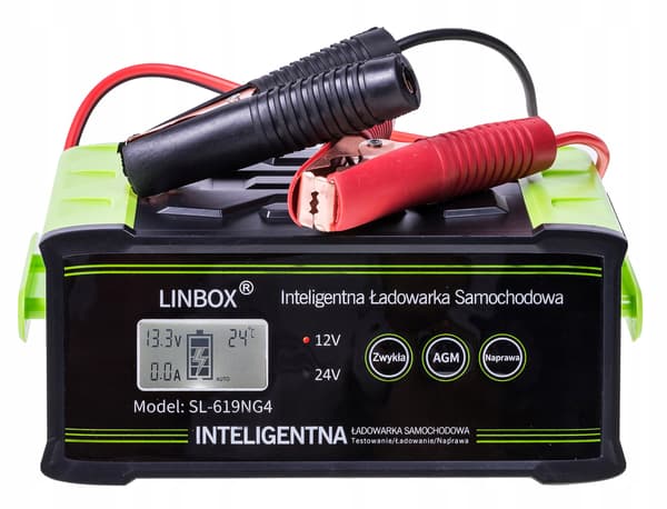 Bilbatterioplader 24V 12V 30A AGM START-STOP