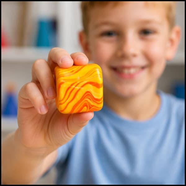 SQUISHY NICE CUBE SENSOLEGETØJ TIL AT KLEMMES