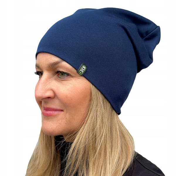Dammössa, lång bomull, SVR sport, unisex, marinblå