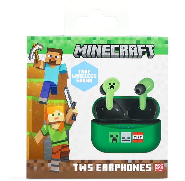OTL Technologies Minecraft TWS Gröna Hörlurar