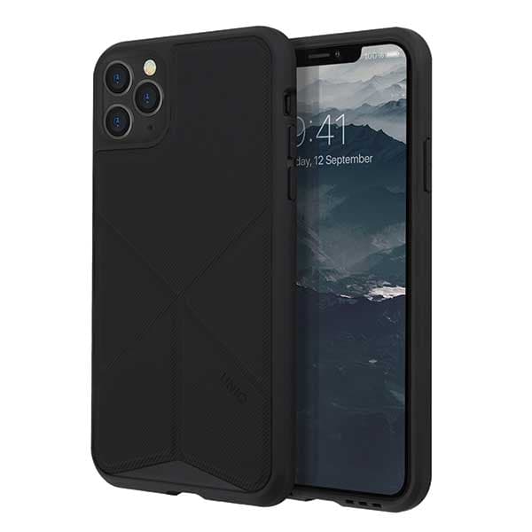 UNIQ Transforma cover med stativ til iPhone 11 Pro Max, sort