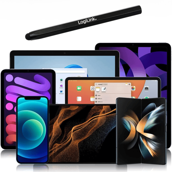 Touchscreen-stylus til LogiLink Stylus smartphone tablet Blød spids