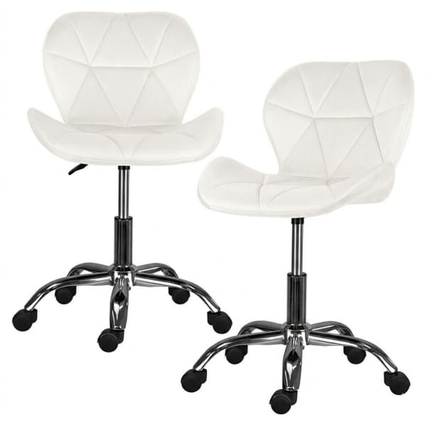 Luca kontorsstol, beige sammet