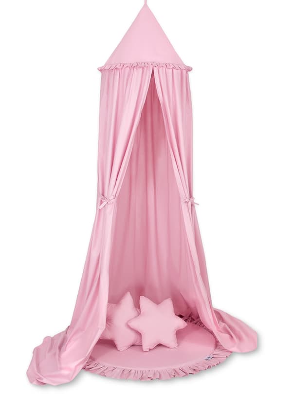 Legemåtte med flæser - pink