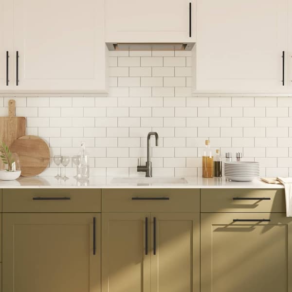 vidaXL skabsgreb 10 stk. sort 160 mm rustfrit stål