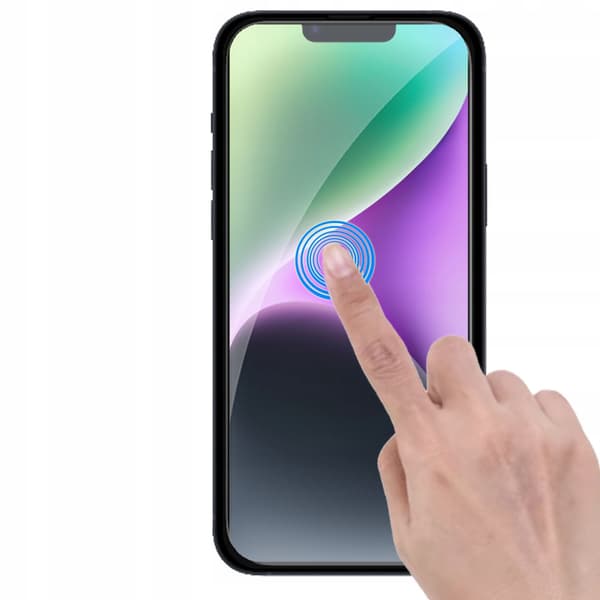 2x Härdat glas för Apple iPhone 14/16E, helskärmstäckning, 5D-glas