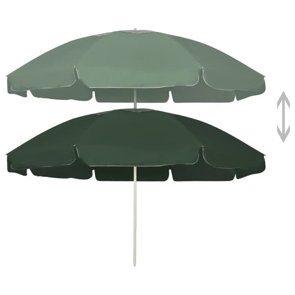 vidaXL Rantavarjo, vihreä, 240 cm