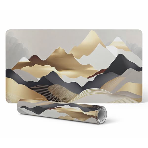 Slitstærk glat skrivebordsmåtte Mountain Abstraction 100x50 cm