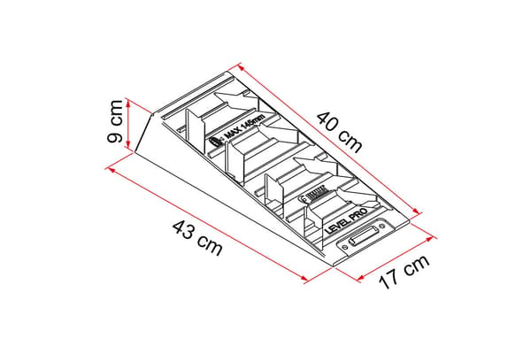 FIAMMA Level Pro utjämningskilar 2 st