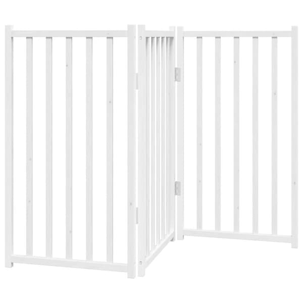 vidaXL foldbart sikkerhedsgitter til hunde, 3 paneler, 150 cm