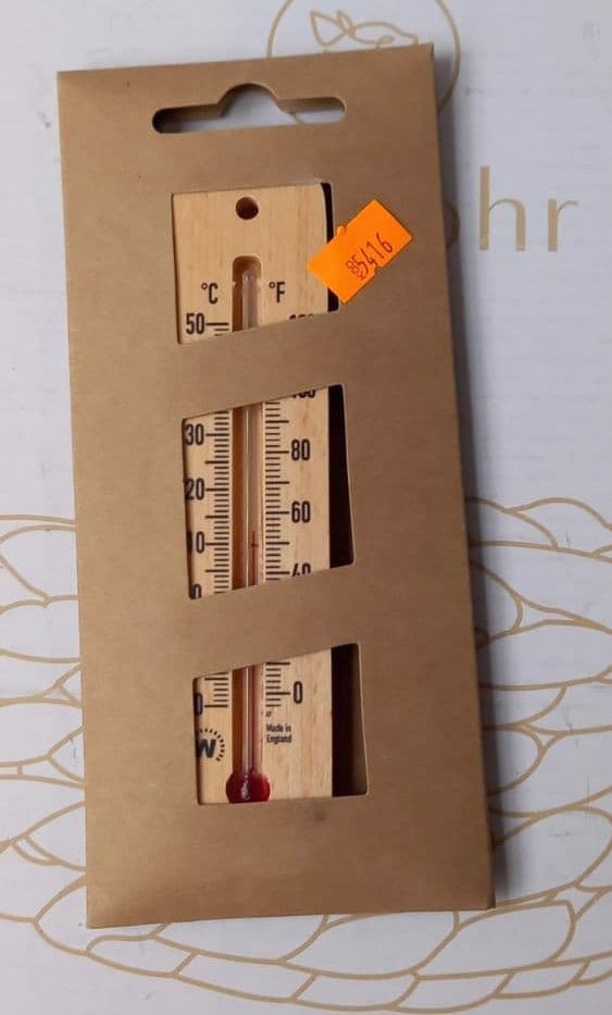 Traditionelt trærumstermometer