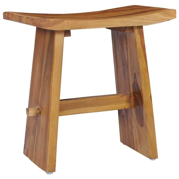 vidaXL Pall massiv teak