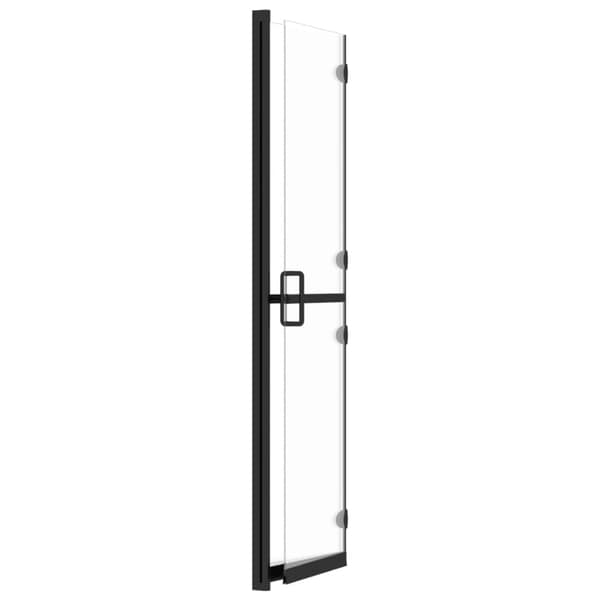 vidaXL Hopfällbar duschvägg klarglas 100x190 cm