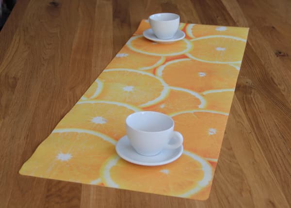 ORANGE bordløber - 95 cm x 33 cm
