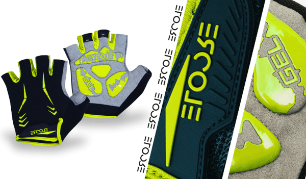 R0118 - Ercole Handsker - SORT + GRØN størrelse L